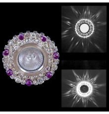 Встраиваемый светильник  00755-9.0-001CN MR16+LED3W CL+PP