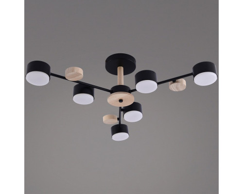 Люстра на штанге De Markt 03758-0.3-06 6xGX53 черный/дерево 03758-0.3-06 BK+WOOD GX53