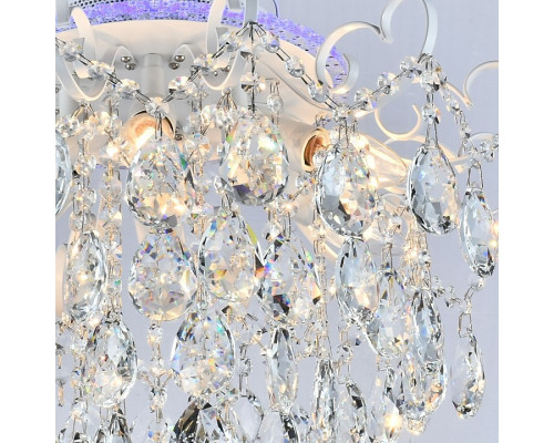 Люстра на штанге De Markt 04024-0.3-06 WH+SILVER PN+RGB