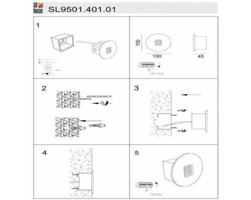 Встраиваемый светильник ST-Luce Visano SL9501.401.01