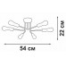 Люстра на штанге Vitaluce V3071 V3071-8/6PL