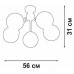 Потолочная люстра Vitaluce V3772 V3772-8/5PL