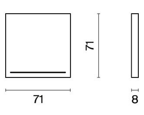 Клавиша для выключателя одноклавишного c подсветкой Voltum S70 VLS000206