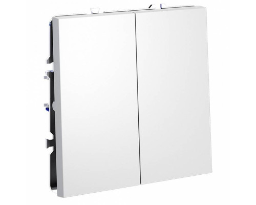 Выключатель проходной двухклавишный без рамки Voltum S70 VLS020302