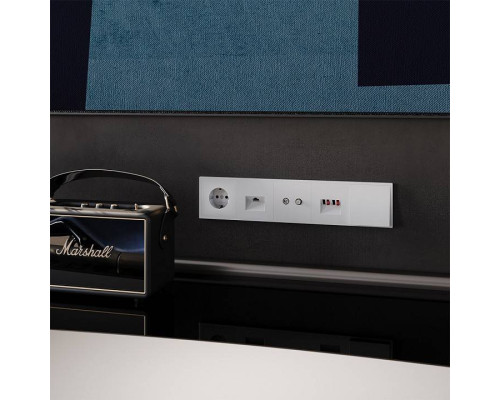 Розетка для вывод кабеля без рамки Voltum S70 VLS080202