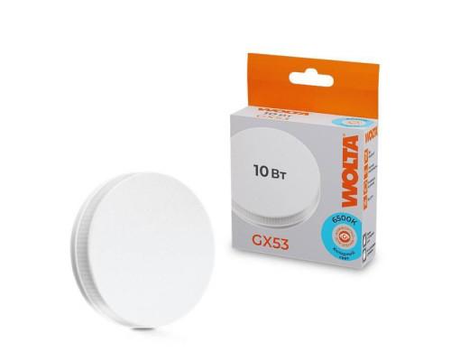 Лампа светодиодная Wolta  GX53 10Вт 6500K 25W75R10GX53
