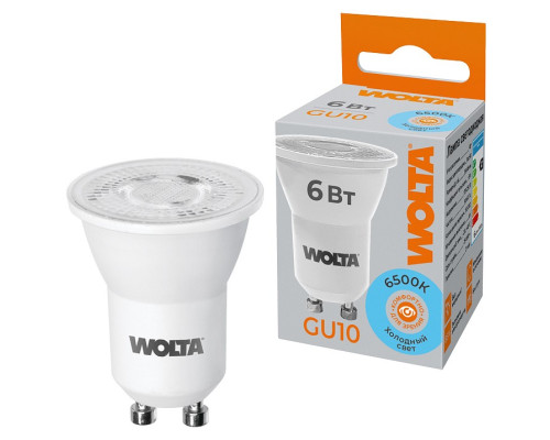 Лампа светодиодная Wolta  WSTD-JCDR-MR11-6W6KGU10-L
