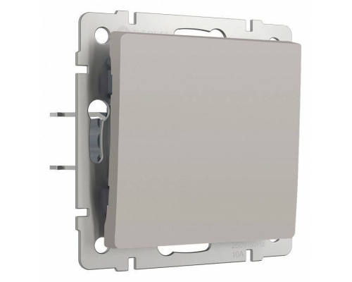 Выключатель проходной одноклавишный без рамки Werkel дымчатый W1212004