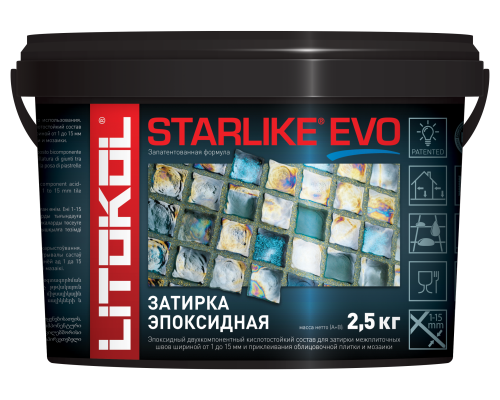 STARLIKE EVO Эпоксидная затирка S.115 Grigio Seta 2,5kg