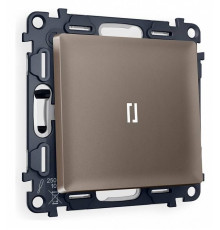 Выключатель проходной одноклавишный с подсветкой Ambrella Volt Quant MA632035