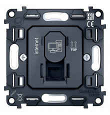 Механизм розетки Ethernet RJ-45 со шторкам Ambrella Volt Quant VM188