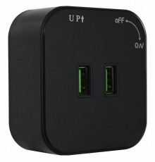 Розетка 2xUSB на треке Arte Milano Am-track-sockets 380022TS/USBx2 Black