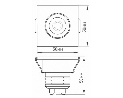 Встраиваемый светильник Arlight LGD-CL-S120x120-12W White 020759