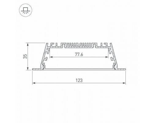 Короб встраиваемый Arlight ARH-POWER 027928