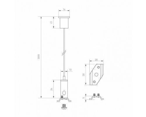 Подвес для трека Arlight MAG-25 033252