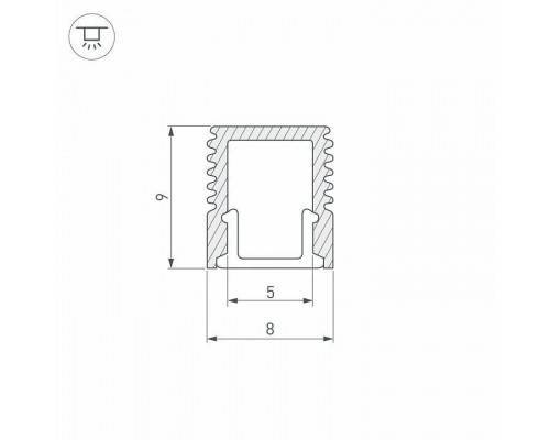 Профиль накладной Arlight SL-MINI 037109