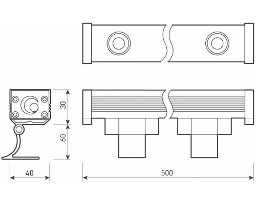 Настенный прожектор Arlight Line wallwasher 37368