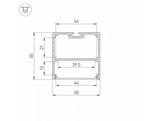 Профиль накладной Arlight SL-LINE 038433