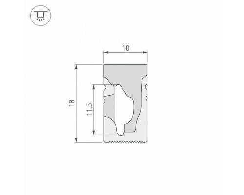 Короб накладной гибкий Arlight WPH 040269