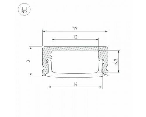 Профиль накладной Arlight SL-LINE 047947