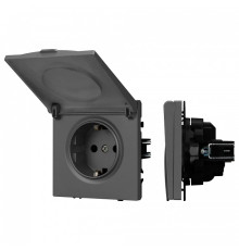 Розетка влагозащищенная с заземлением с крышкой, без рамки Arlight SCT 054283