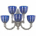 Бра Bohemia Ivele Crystal 7109 7109B15/3+2/210 NW P1 U Clear-Blue/H-1H