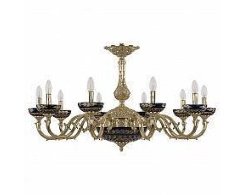 Подвесная люстра Bohemia Ivele Crystal 7201 72101P/10/300 G P Amber-Blue/H-1J