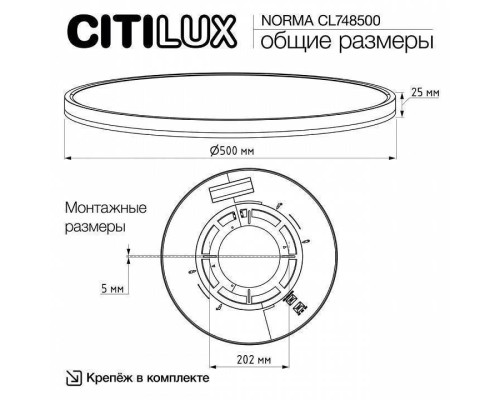 Накладной светильник Citilux Norma CL748500