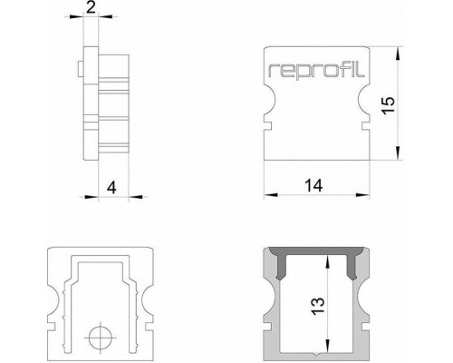 Набор из 10 заглушек для профиля Deko-Light P-AU-02-08 978040