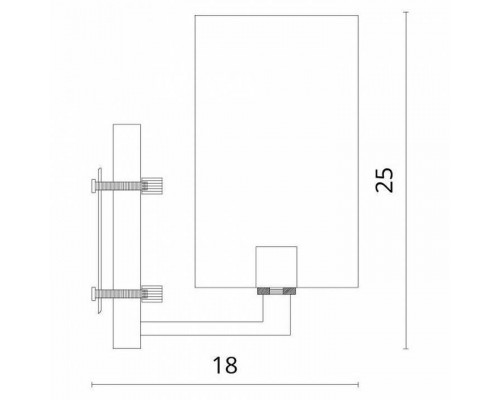 Бра Divinare Porta 5933/01 AP-1