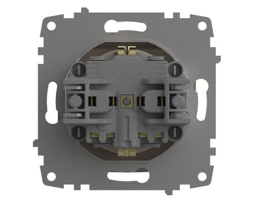 Розетка с заземлением с крышкой, без рамки Elbi Eleсtriс Zena Vega 609-010300-218