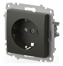 Розетка с заземлением и со шторкой, без рамки Elbi Eleсtriс Zena Vega 609-011100-243