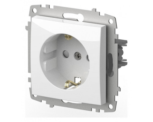 Розетка с заземлением и со шторкой, без рамки Elbi Eleсtriс Zena Vega 609-015600-243