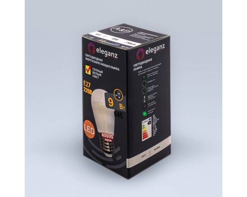 Лампа светодиодная Eleganz  E27 9Вт 3000K 1404
