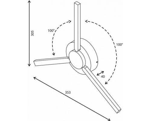 Накладной светильник Elektrostandard Techno a040501