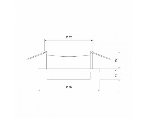 Встраиваемый светильник Elektrostandard Solas a053345