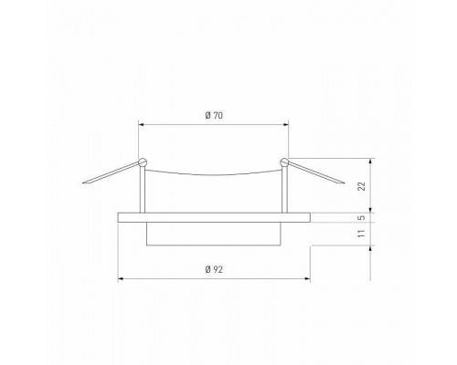 Встраиваемый светильник Elektrostandard Solas a053346