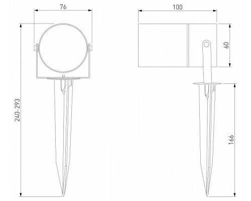 Наземный низкий светильник Elektrostandard Landscape a059011