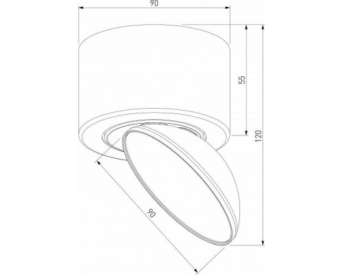 Накладной светильник Elektrostandard Smooth a065460