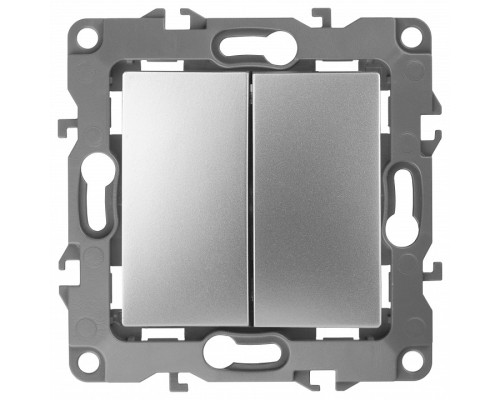 Переключатель двухклавишный без рамки Эра Эра 12 12-1104-03