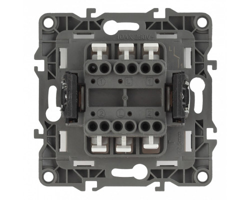 Переключатель двухклавишный без рамки Эра Эра 12 12-1104-04