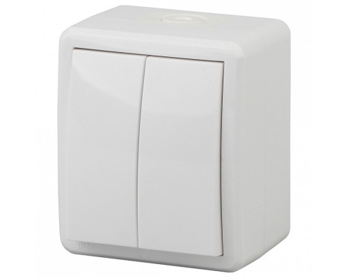 Выключатель двухклавишный Эра Эра Эксперт 11-1404-01