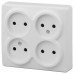 Розетка четверная без заземления Эра Эра Эксперт 11-2210-01