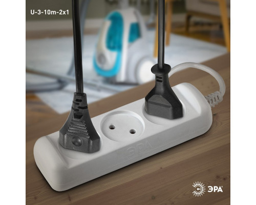 Удлинитель Эра  U-3-10m-2x1