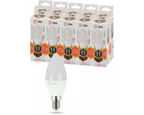 Лампа светодиодная Эра Стандарт LED B35-11W-827-E14