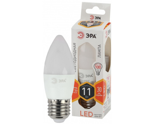 Лампа светодиодная Эра Стандарт LED B35-11W-827-E27