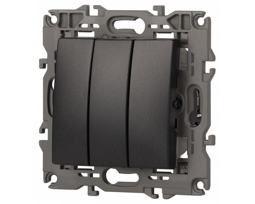 Выключатель трехклавишный без рамки Эра Эра Elegance 14-1107-05