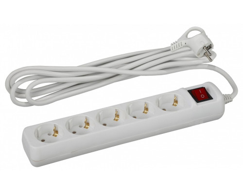 Удлинитель с выключателем Эра  UX-5es-3m
