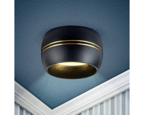 Накладной светильник Эра OL13 GX53 BK/GD Б0049036
