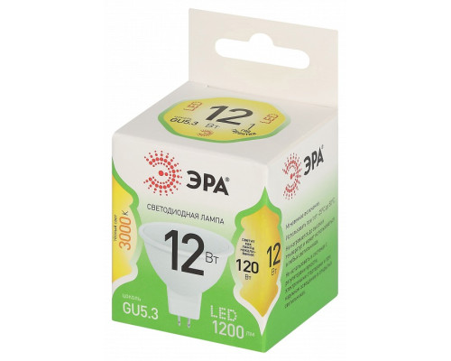 Лампа светодиодная Эра Green Line LED MR16-12W-830-GU10 GL